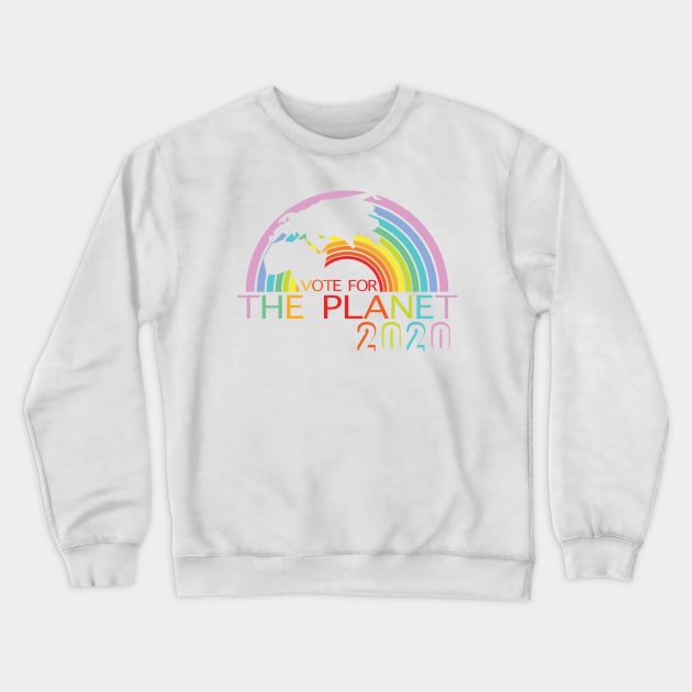 Vote For The Planet Crewneck Sweatshirt by russtap